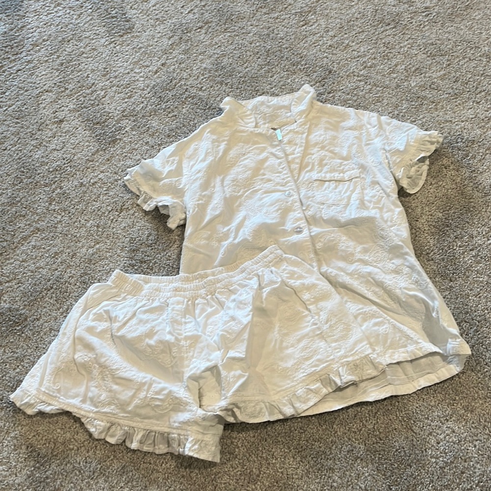 Beautiful White Lace PJ Set